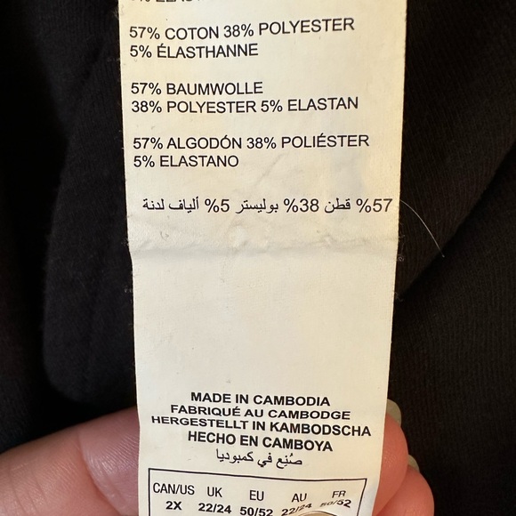 Penningtons Active Zone joggers 2X EUC elastic waistband front pockets black - Picture 6 of 7